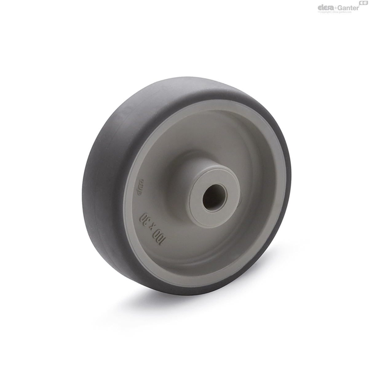 Roues en caoutchouc thermoplastique