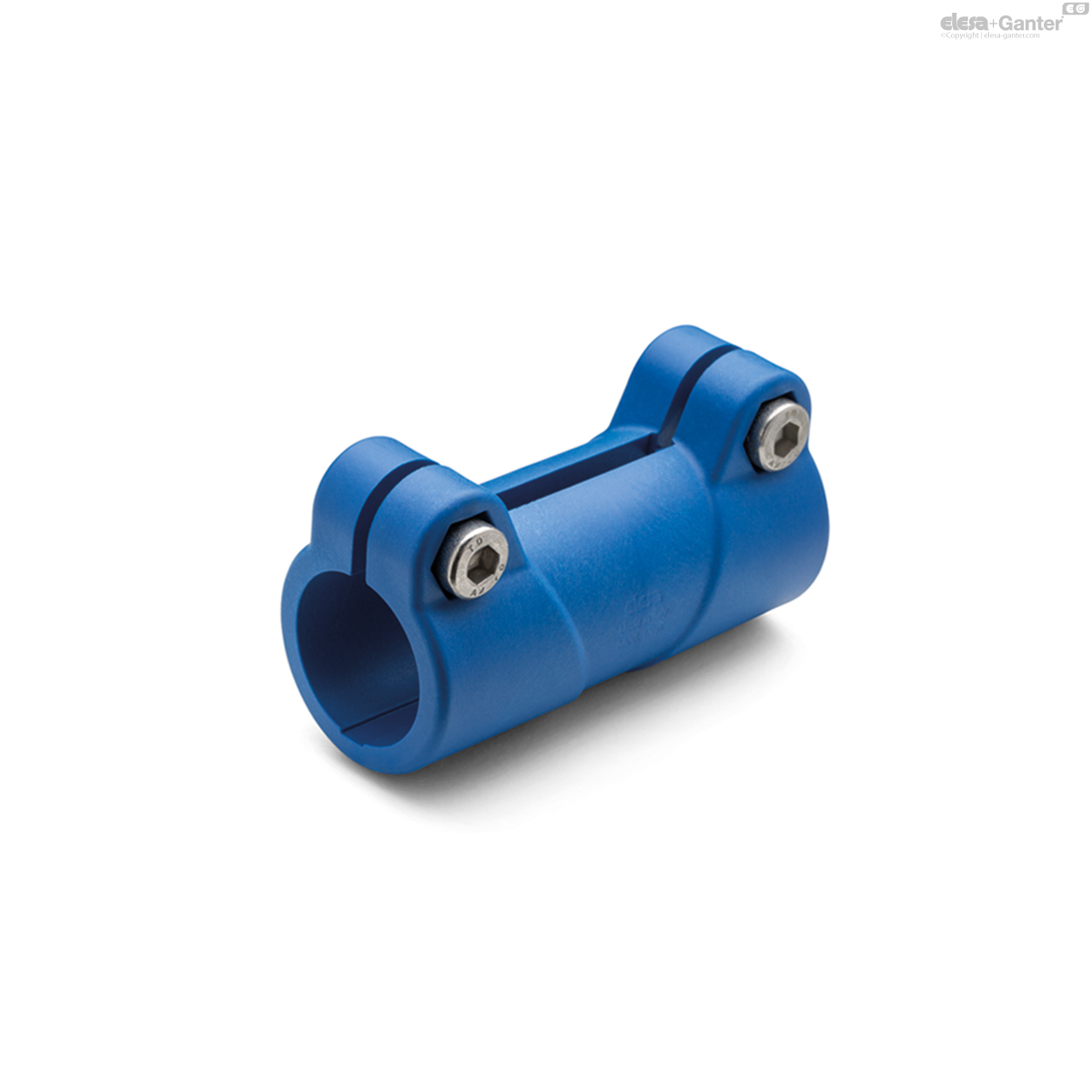 Connecting clamps with sleeve