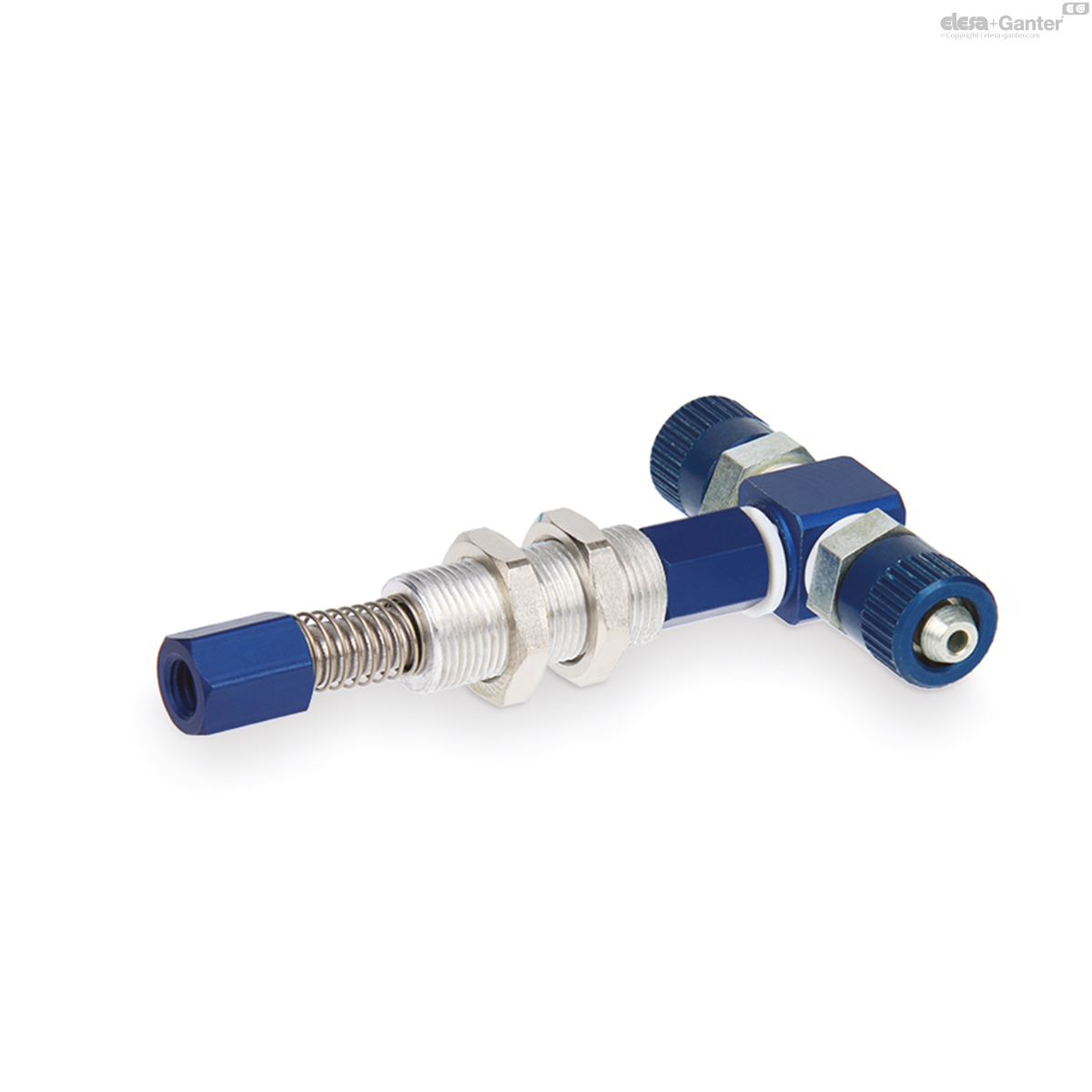 Female threaded connection and T-shaped quick fitting