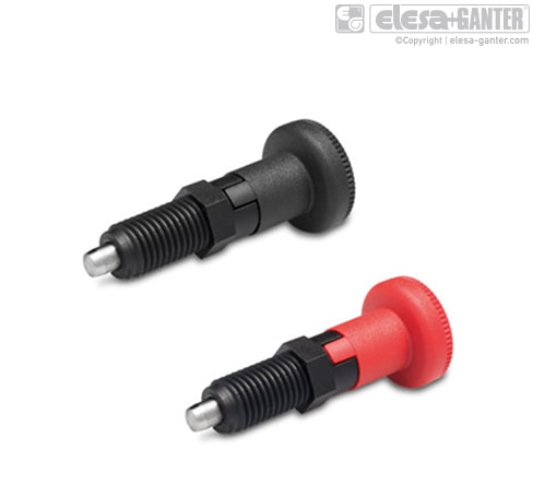 AISI 303 stainless steel plunger, without locking nut