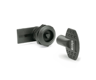 Lever latches with key