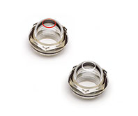 Oil level sight glasses