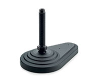 Levelling feet for ground mounting