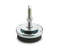 Vibration-damping levelling elements
