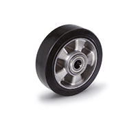 Roues en caoutchouc élastique