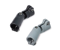 Hinged joints with clamps