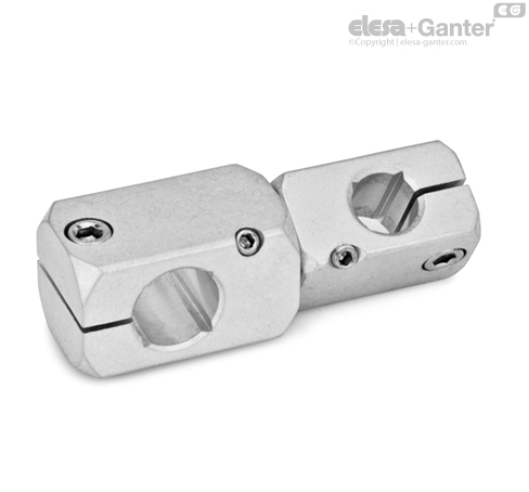 Twistable two-way clamp mountings
