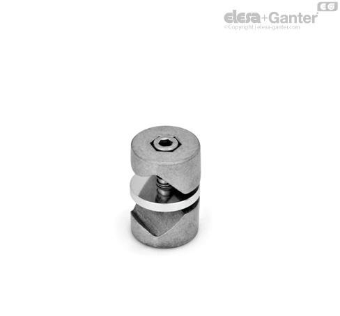 Aluminum, with socket cap screw DIN 912