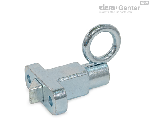 Steel, zinc plated, blue passivated