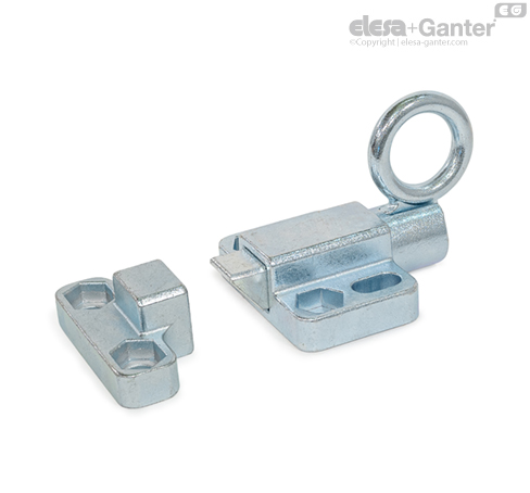 Steel, zinc plated, blue passivated