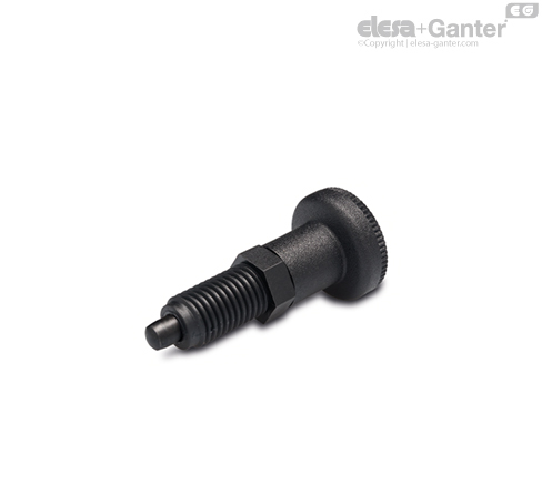 Black-oxide steel plunger, without locking nut
