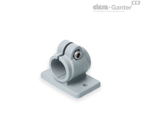 Connecting clamps with mounting plate