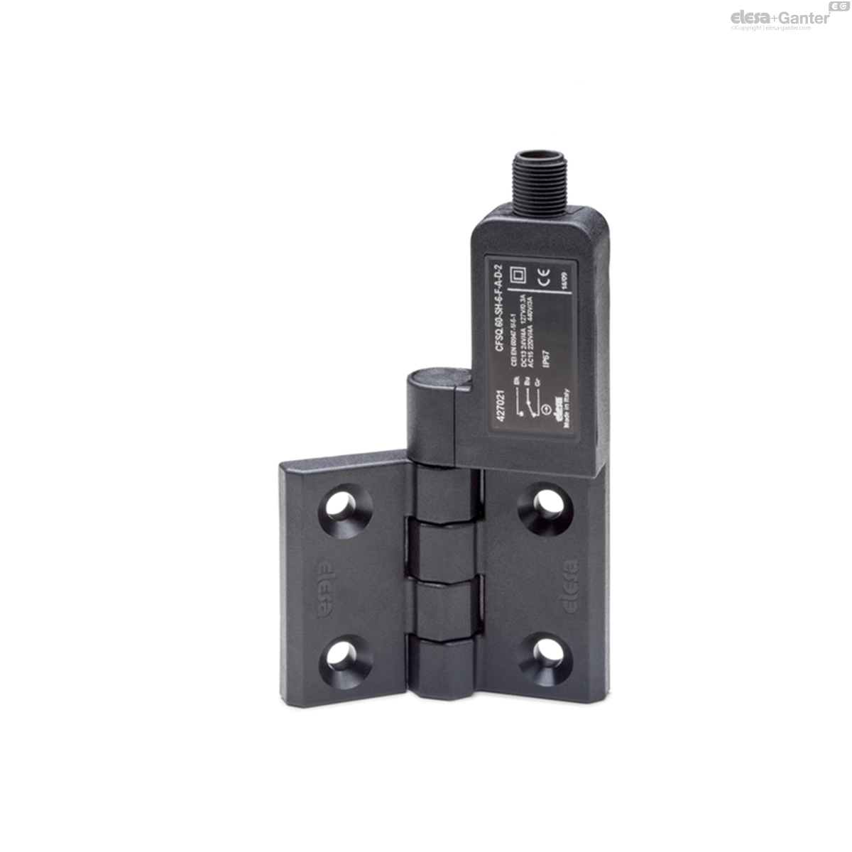 Axialer Stecker, Sicherheitsschalter rechts, arbeitswinkel 0°