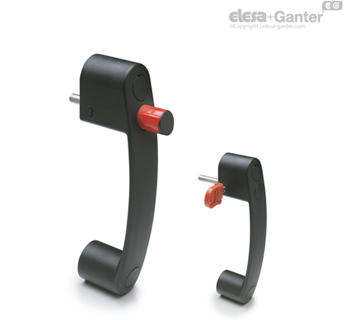 Handle with safety locking device