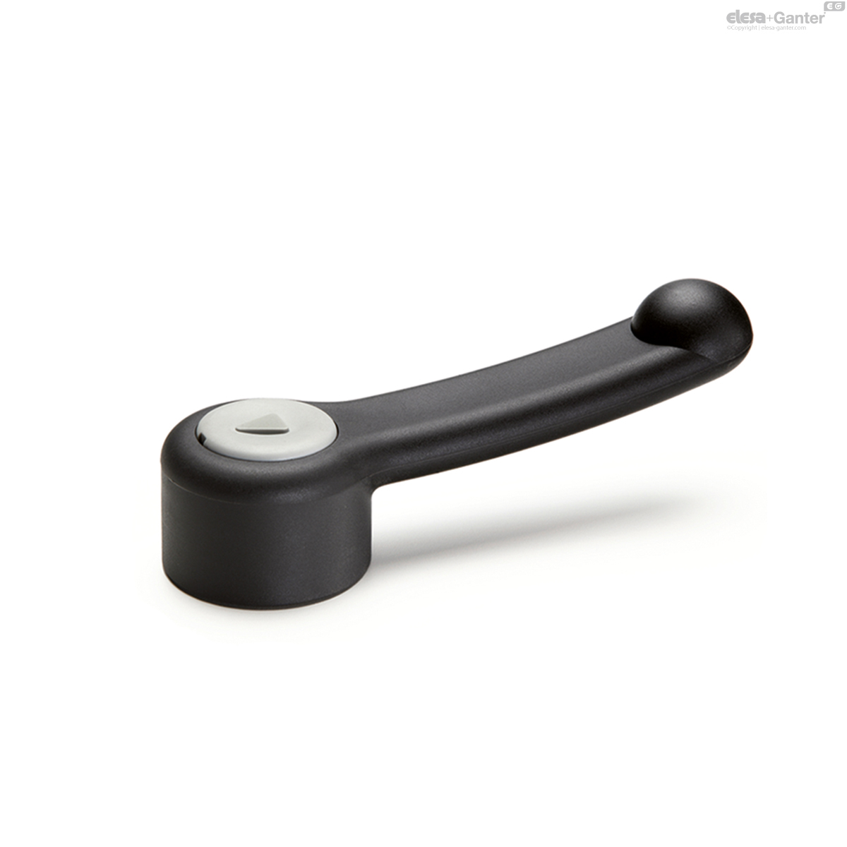 Black-oxide steel boss, cap in grey colour