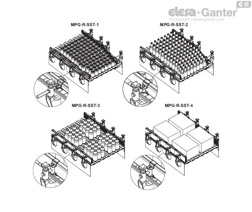 For one-track roller side guides