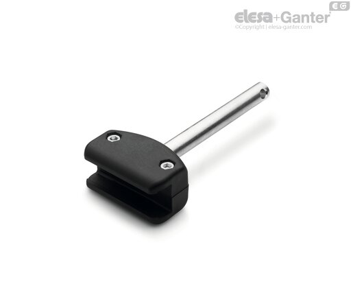 For rectangular guides, with pin