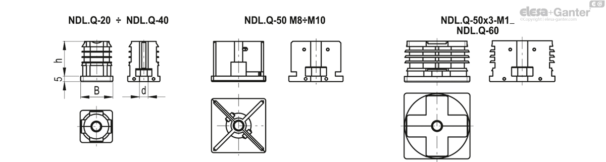 NDL.Q-20x1.5-2-M10 dessin