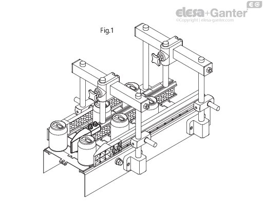 Separation block for GCA-2 central guides