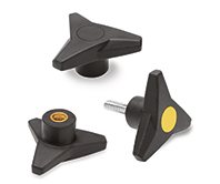 Three-arm knobs