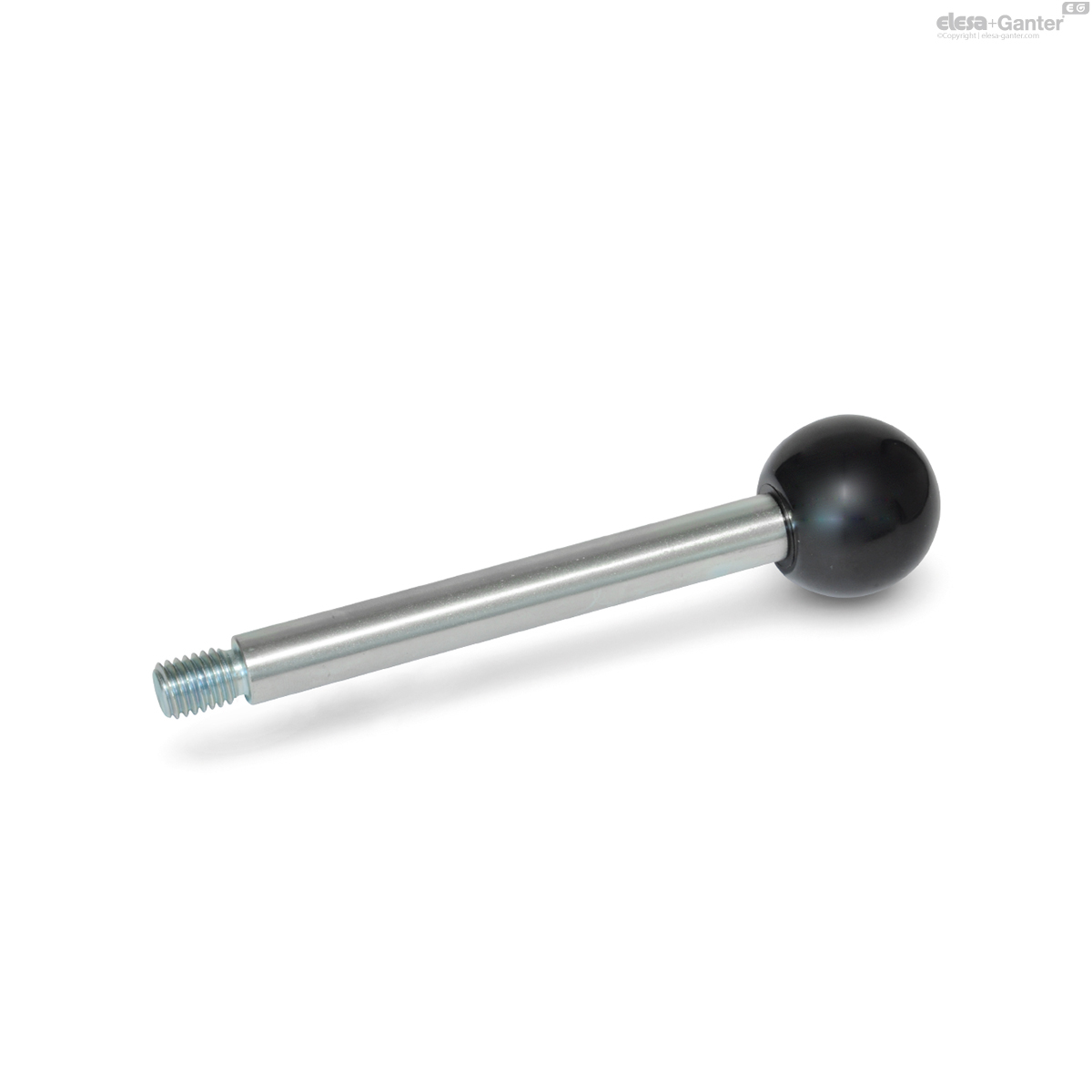 Steel, zinc plated, blue passivated