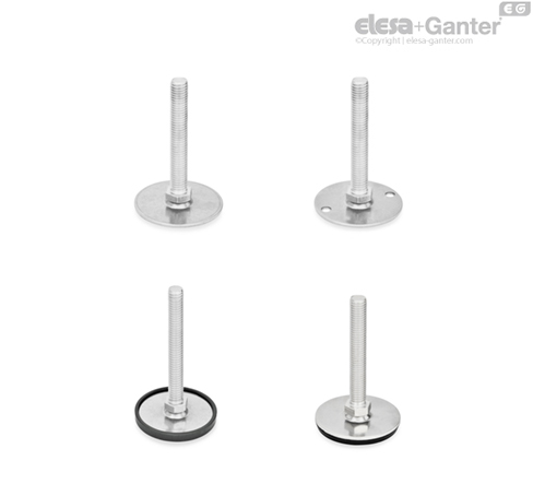 With / without nut, external hex at the bottom