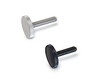 Flat knurled screws