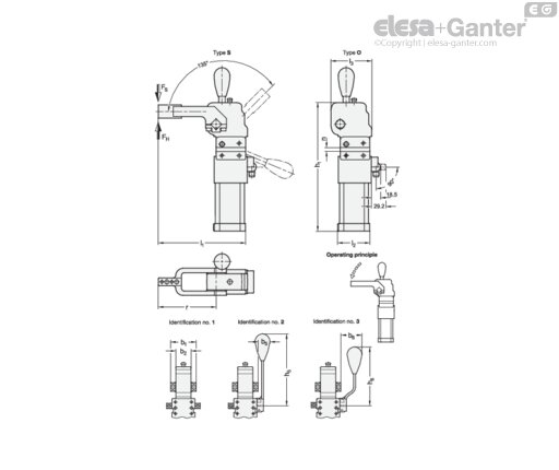 With clamping arm