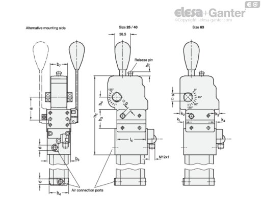 With clamping arm